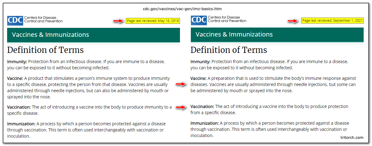 vaccine definition no longer makes you immune